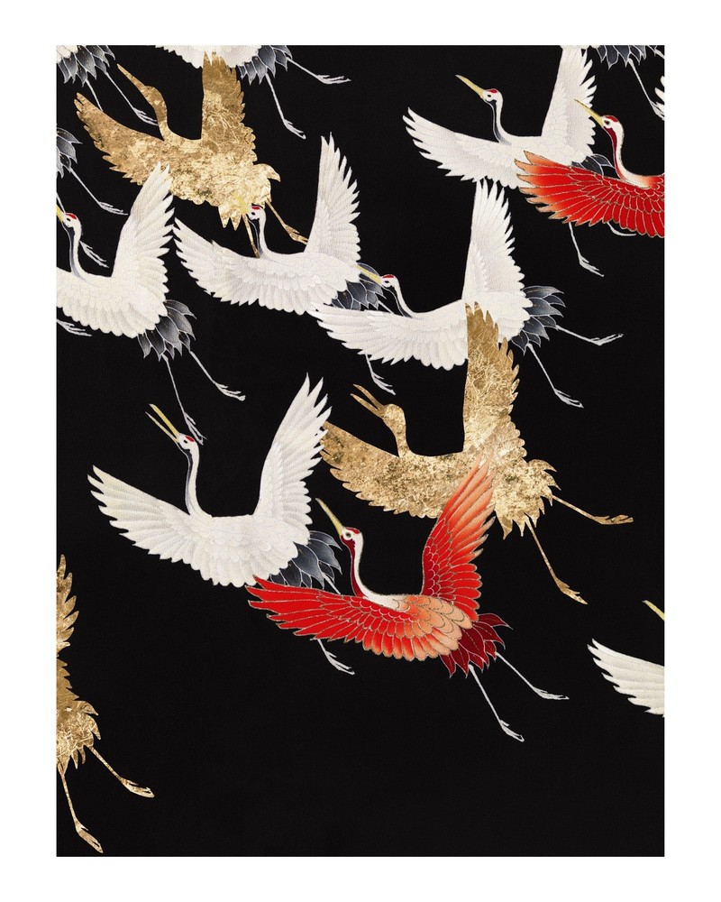 11997.Decoration Poster.Home interior design.Room wall decor.Japanese Cranes