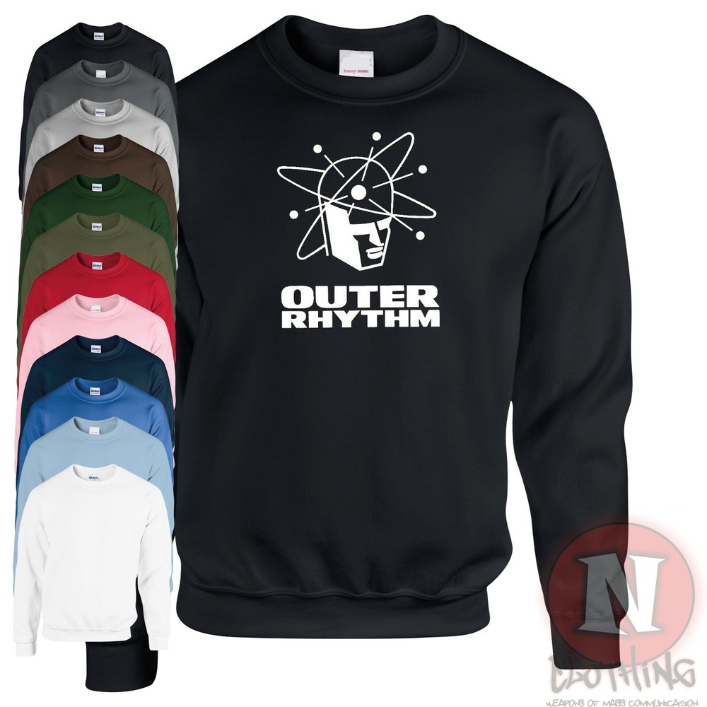 Outer Rhythm sweatshirt old school house rave record label Dj festival Warp Moby