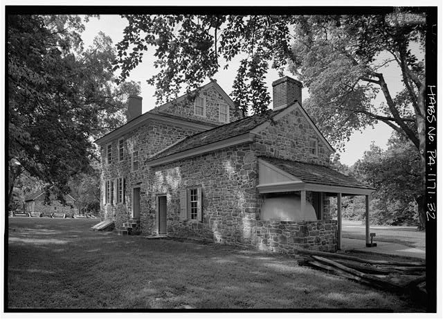 32. General view of southeast rear from east - Isaac Potts House, South of