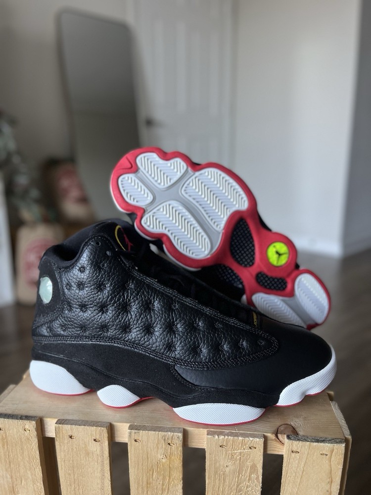 Air Jordan 13 Retro Playoffs 2023 Black Varsity Red White 414571-062 Mens Sz 9.5