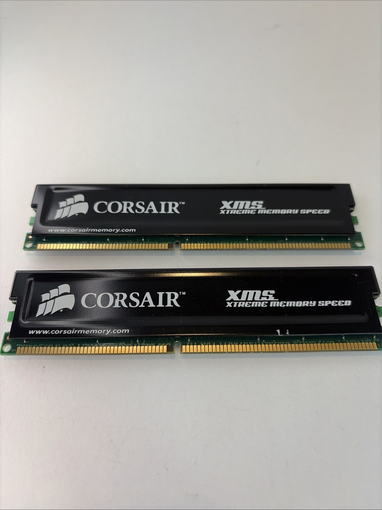 (Lot of 2) CORSAIR CMX512-3200C2 1024MB 400MHz XMS Memory (RAM)