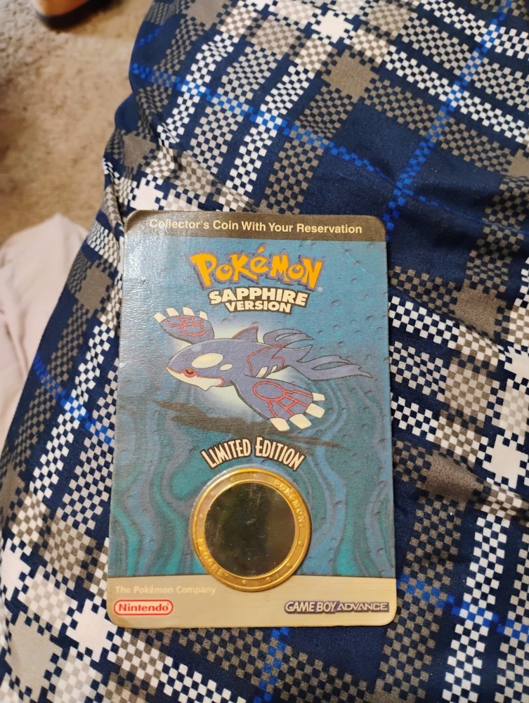 Pokemon Sapphire Version Limited  Edition Coin