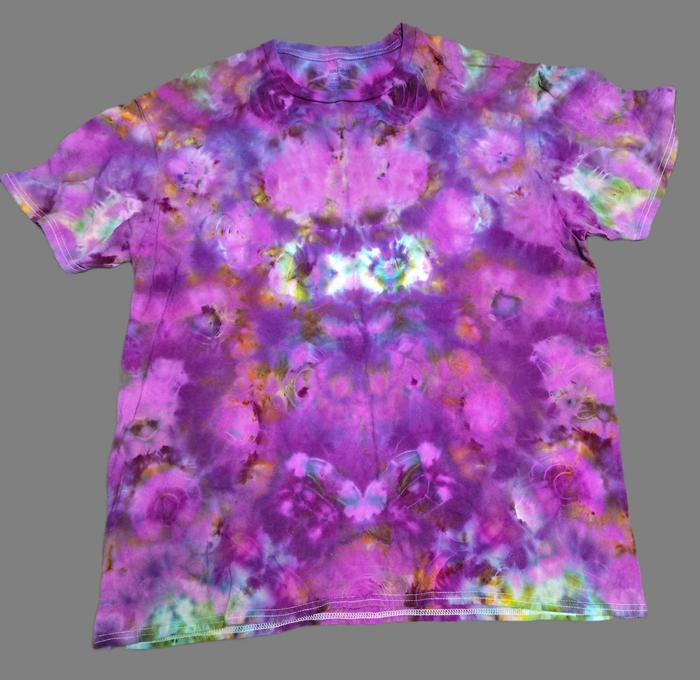 Hand Dyed Short Sleeve Tie Dye T Shirt Unisex For Men And Women
