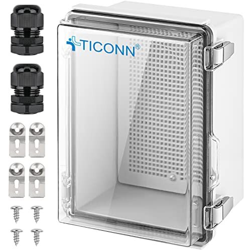 Waterproof Electrical Junction Box IP67 ABS Plastic Enclosure with Hinged Cover-image