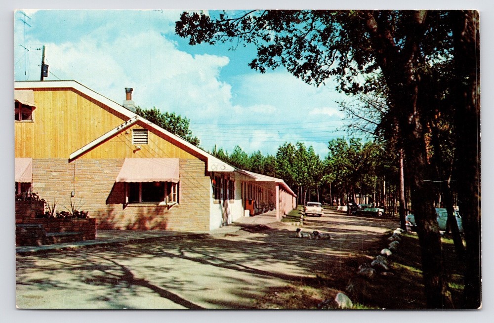 1950s~Wisconsin Dells WI~Rocky Arbor Motel~State Park~Vintage VTG 50s Postcard