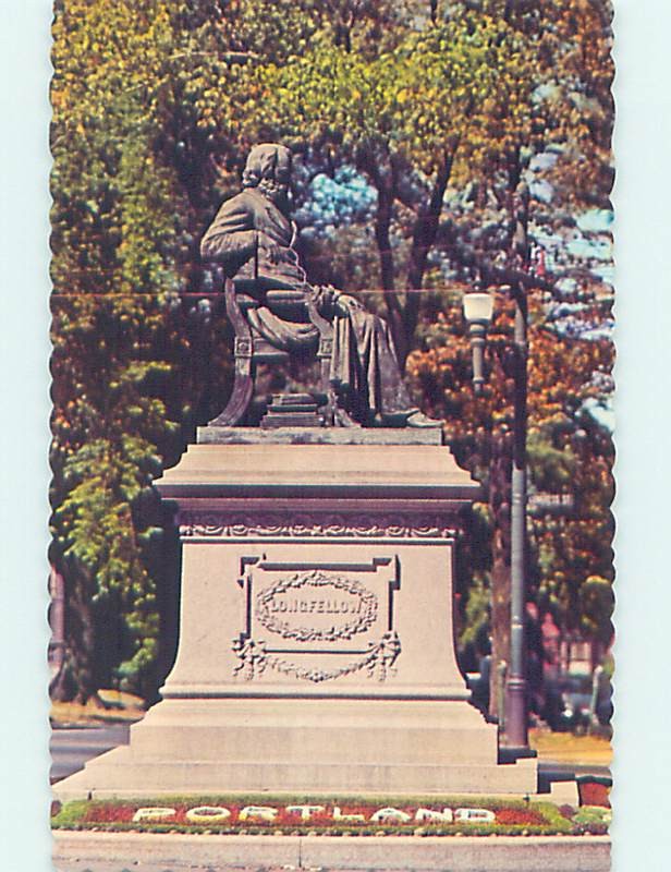 Pre-1980 MONUMENT SCENE Portland Maine ME m/09 AE7512