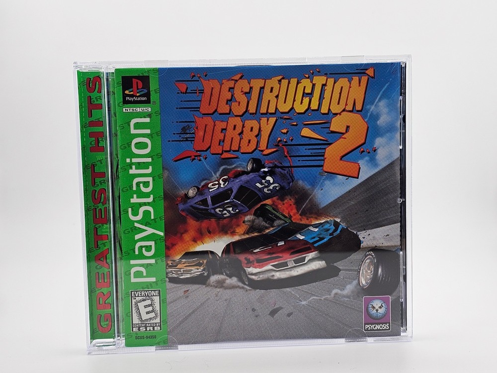 Sony Playstation 1 PS1 Destruction Derby 2 Greatest Hits CIB Cleaned & Tested