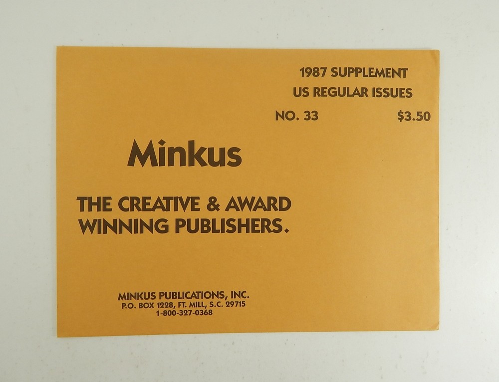 Minkus United States Regular Issues 1987 Supplement Stamp Album Pages