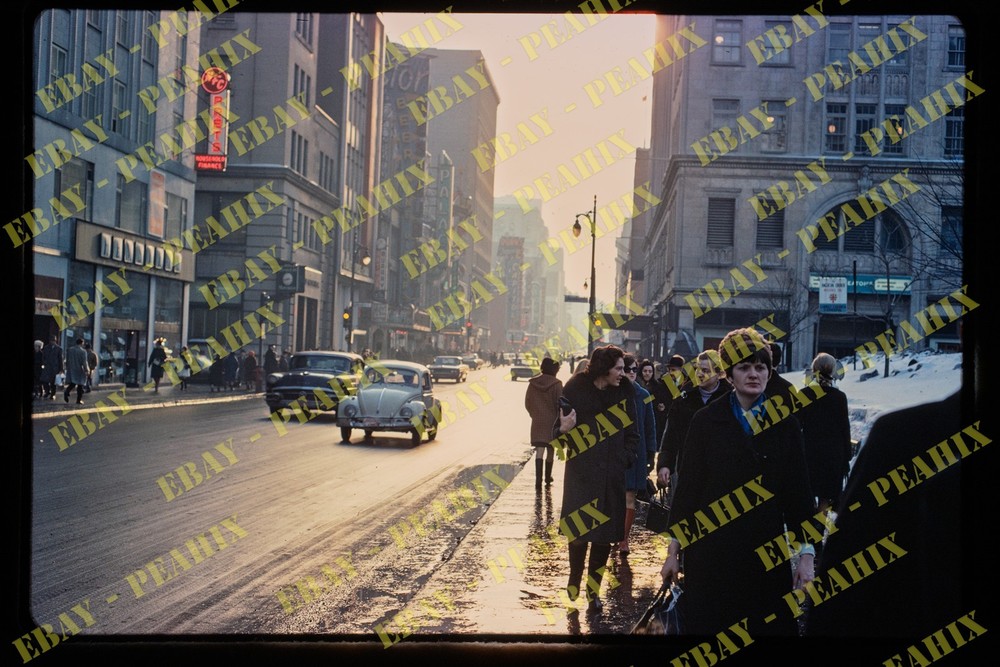 (J39) Vintage 1960s 35mm Slide Photo - MONTREAL, QUEBEC, CANADA