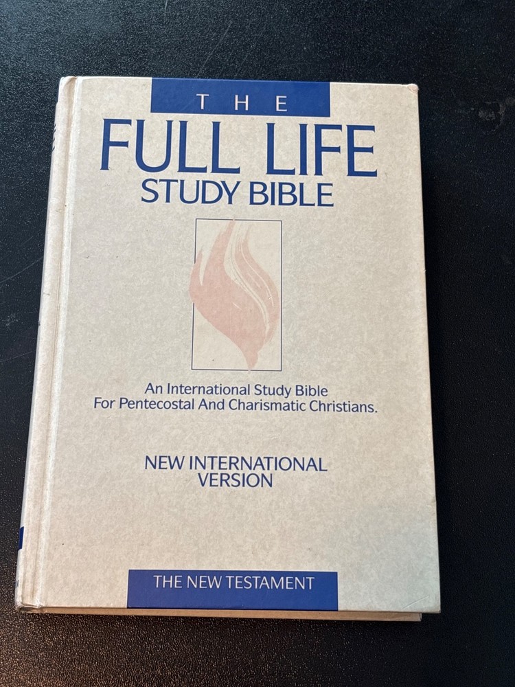 NIV The Full Life Study New Testament (Bible) 1990 First Printing 1984 Hardback