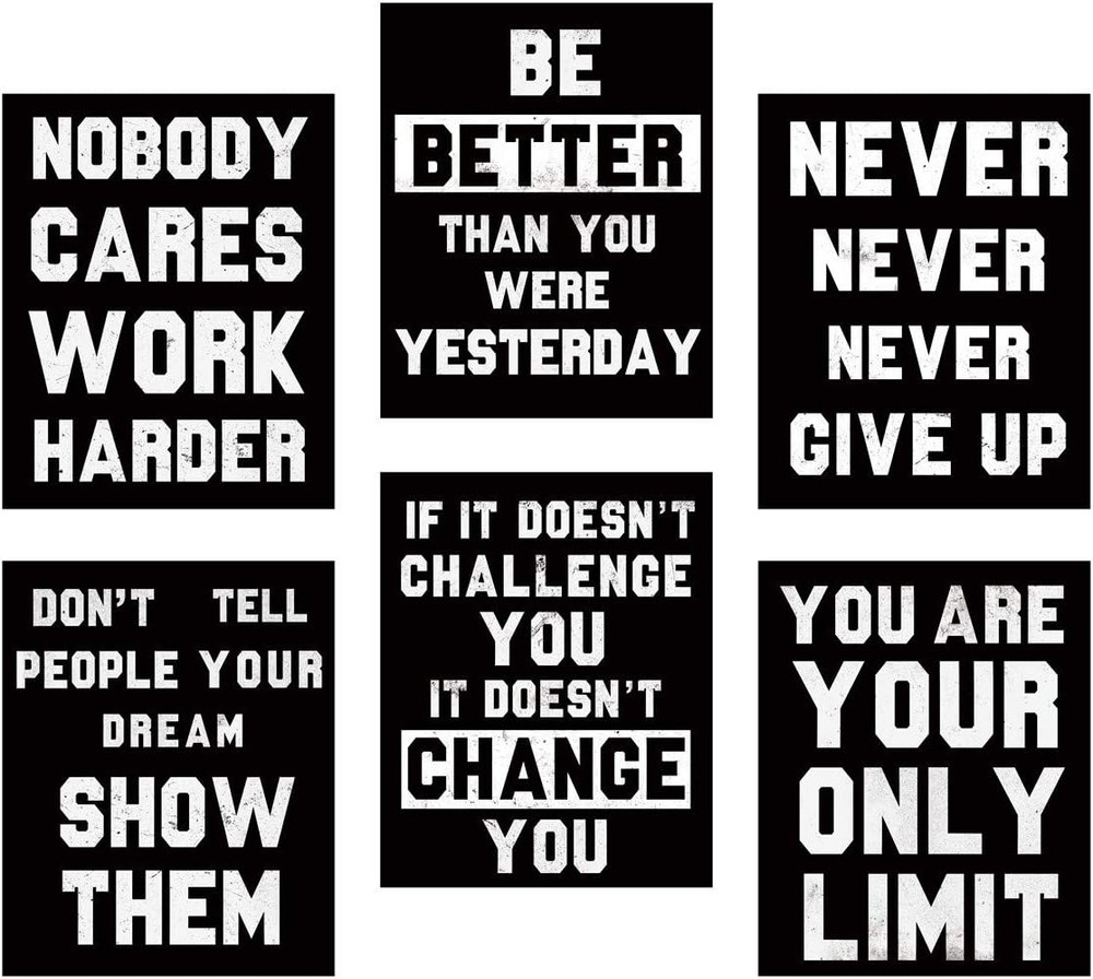 Inspirational Wall Art, Motivational Wall Art Posters, Quotes Dorm Decor for Col