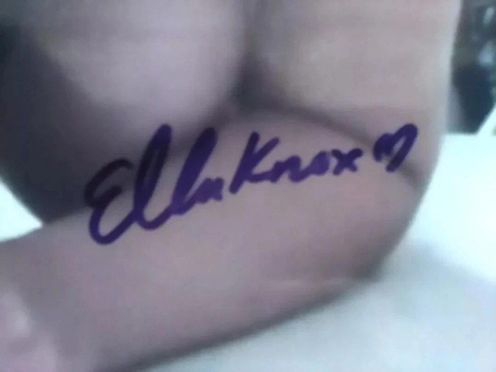 Ella Knox Hand Signed Autographed 8x10 color Photo of Adult Latina Model