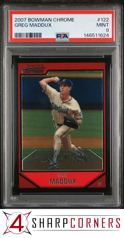 2007 Bowman Chrome #122 Greg Maddux Padres Hof Pop 4 Psa 9eBay’s best selection of sports cards is always at 4SC