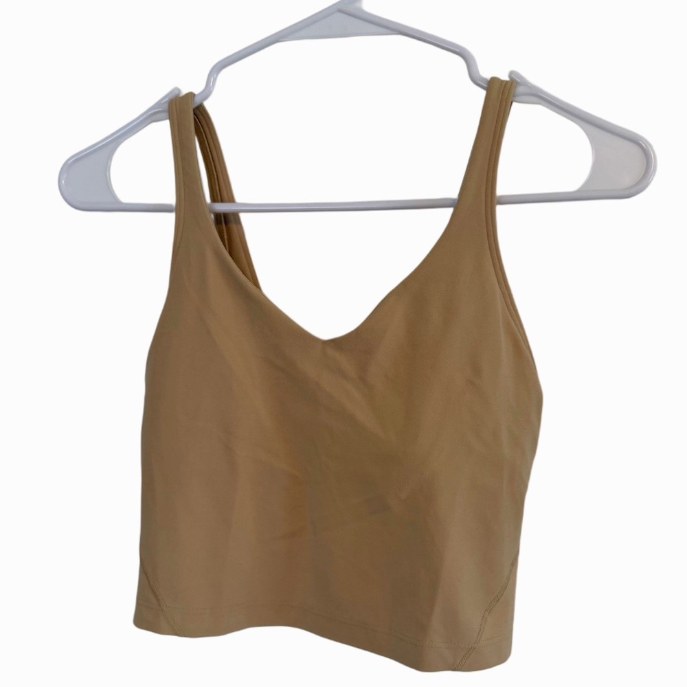Lululemon Longline Sports Bra Beige/Nude Small