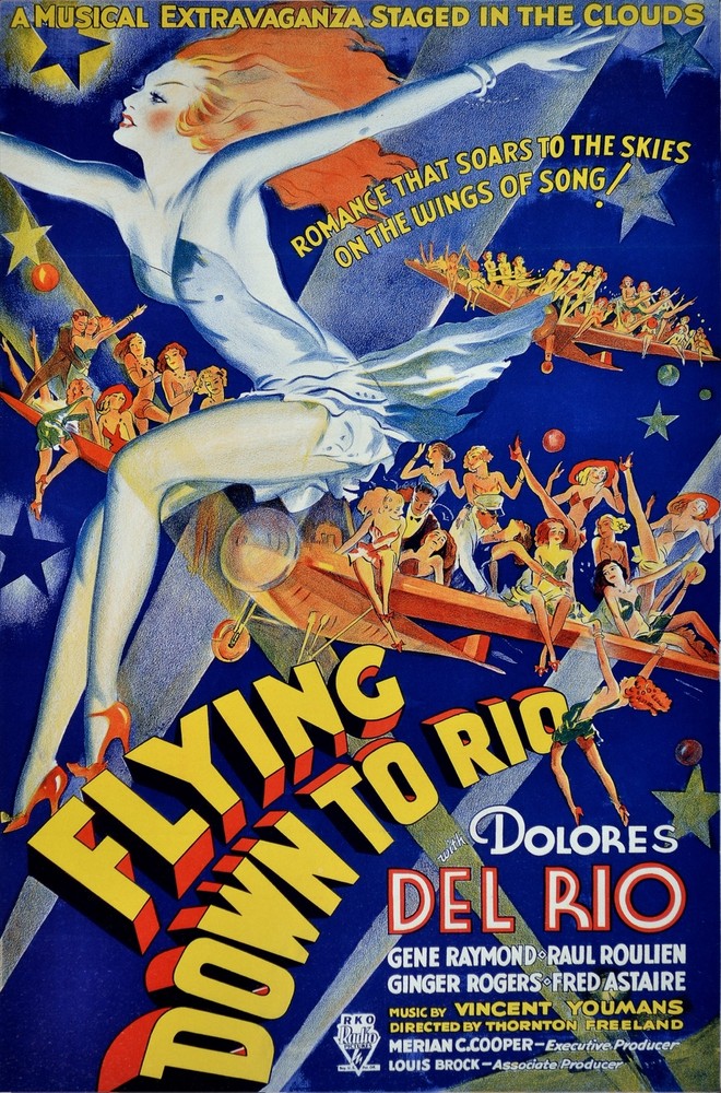 Flying down to Rio, Dolores del Rio Decorative Poster. Graphic Art Design. 4173