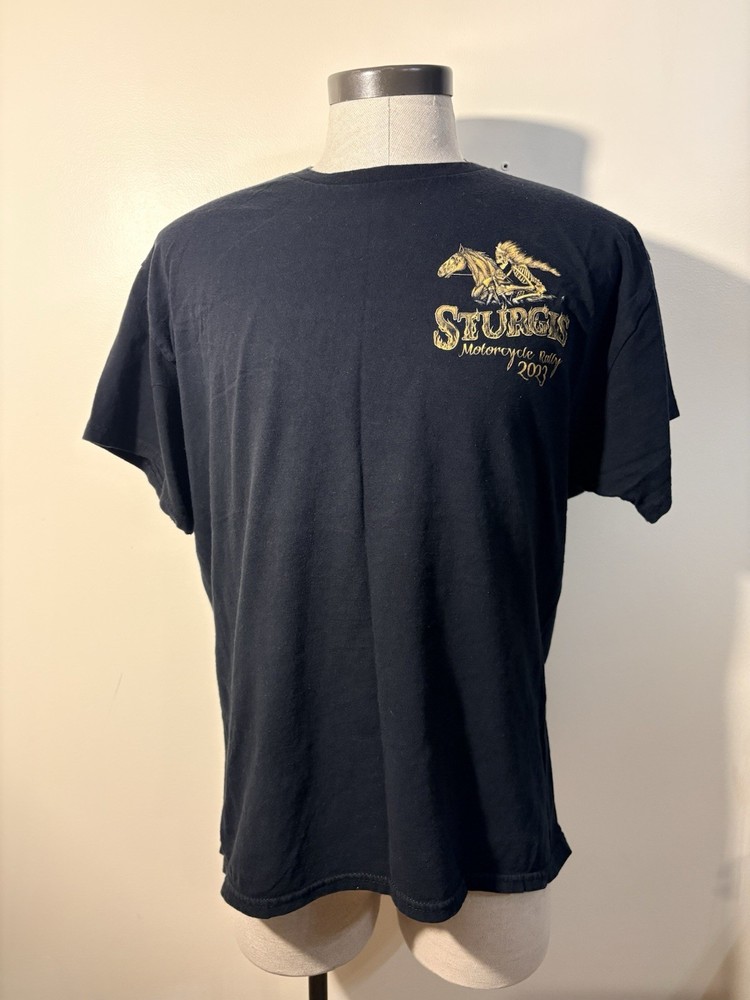 Sturgis Motorcycle Rally 2023 83rd Anniversary Men's Black T-Shirt