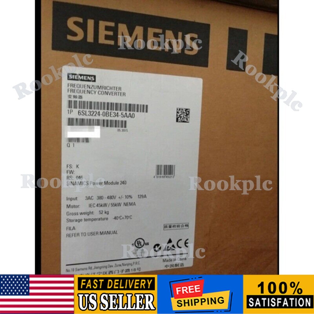 New Siemens G120 PM240 Power Module 6SL3224-0BE34-5AA0 6SL3 224-0BE34-5AA0