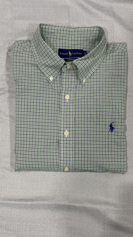 Polo Ralph Lauren Men’s XLarge Micro Plaid Button Down Shirt