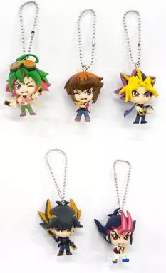 Yu-Gi-Oh! Key Chain Mascot Set of 5 Deformed Figures S.K. Japan Used