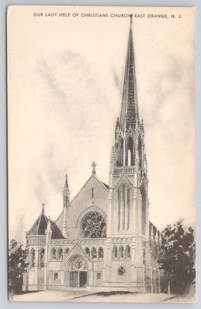 Our Lady Help of Christians Church East Orange NJ Postcard Matrose