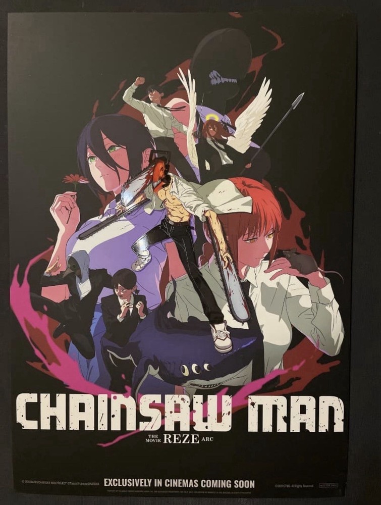 Chainsaw Man The Movie: Reze Arc Taiwan Exclusive A3 Poster Card Group Design