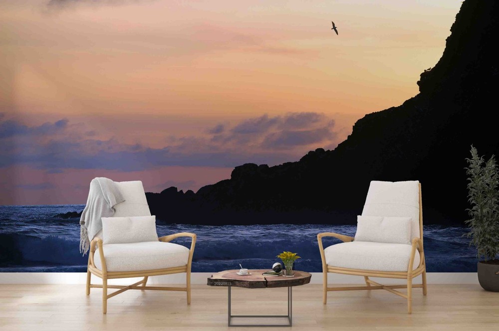 3D Sky Sea Mountain Landscape Wall Murals Wallpaper Murals Wall Sticker 2