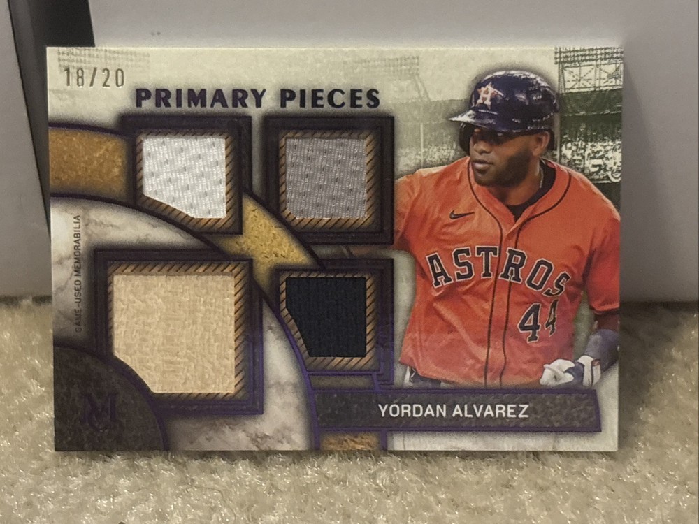🔥/20 QUAD RELIC🔥Yordan Alvarez 2025 Topps Museum Collection Purple Amethyst