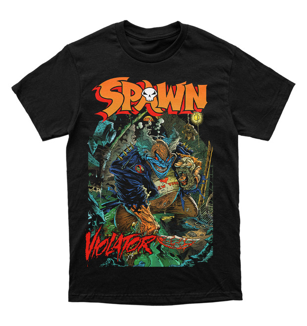 Spawn Violator Basic Black Retro style Unisex T shirt Sizes S-5XL NH28392