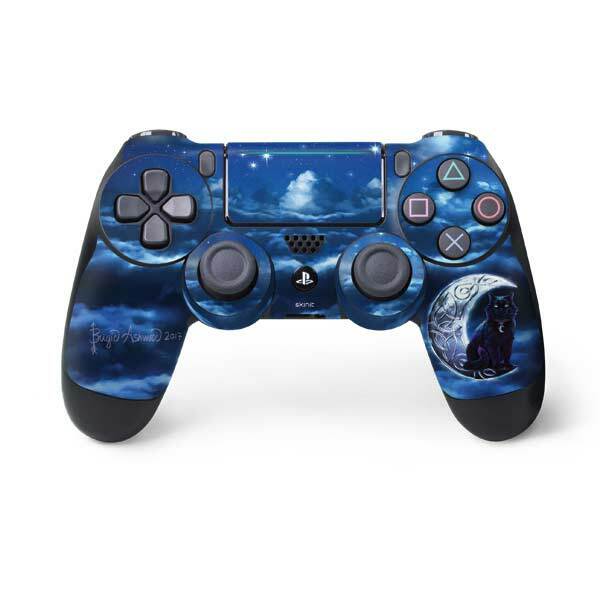 Fantasy & Dragons PS4 Pro/Slim Controller Skin - Celtic Black Cat