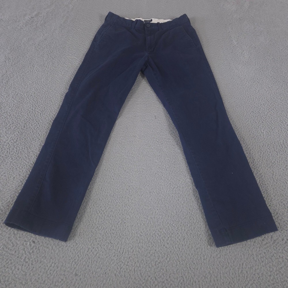 J.Crew Pants Mens 29x30 Navy Straight-fit Flex Chino Cotton Stretch Straight Leg