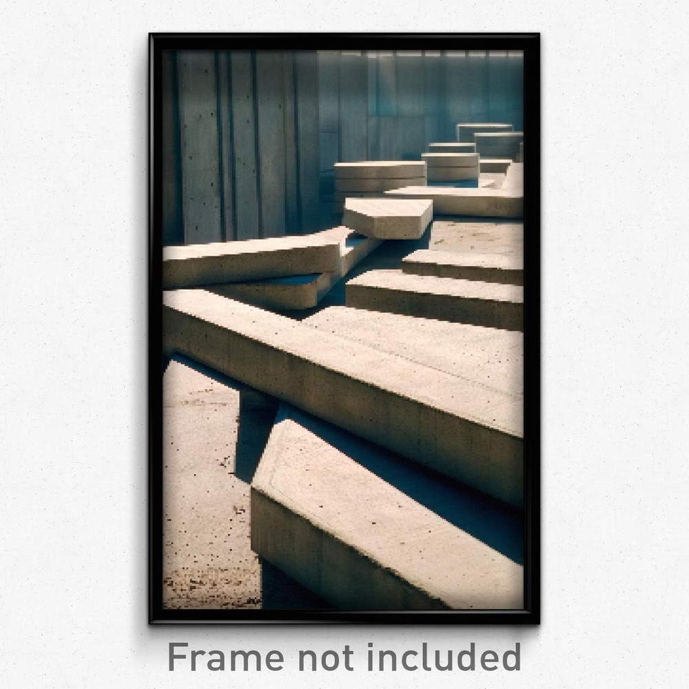 Pixel Art Poster - Concrete Stocks (8 Bit Psychedelic Trippy Video Game Print)