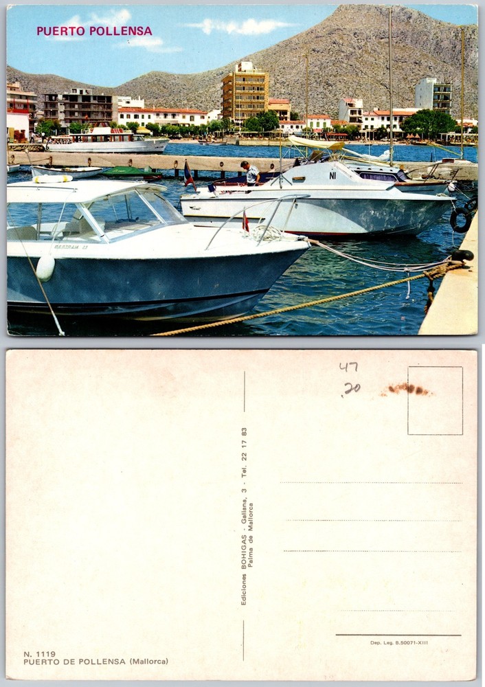 Continental Puerto De Pollensa Mallorca Postcard