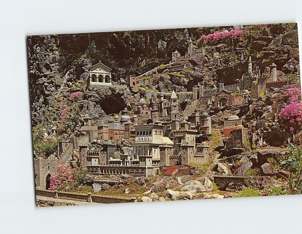 Postcard Jerusalem Ave Maria Grotto St. Bernard Cullman Alabama USA