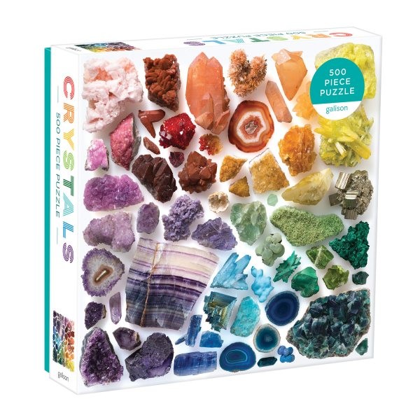 Rainbow Crystals 500 Piece Puzzle by Galison, Galison, Like New Used, Free sh...