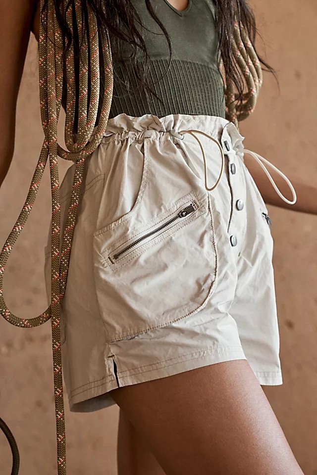 Free People FP Movement Off The Grid Shorts Lavender Size Medium