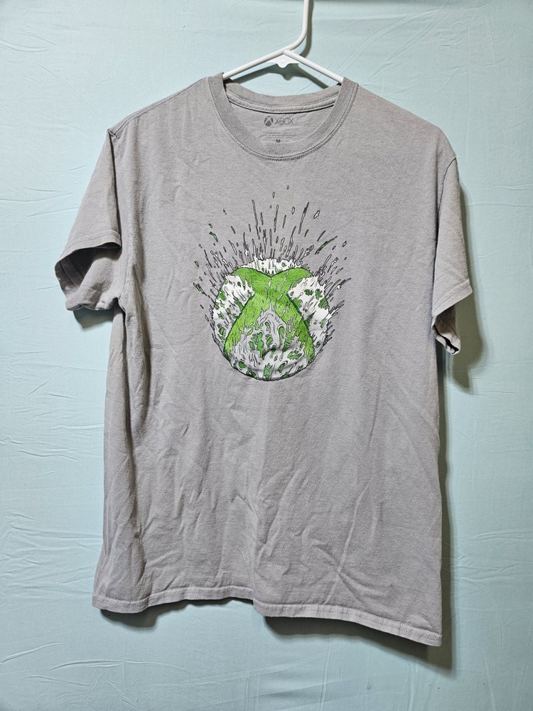 Xbox One T Shirt Grey Size Medium Short Sleeve Gaming Shirt