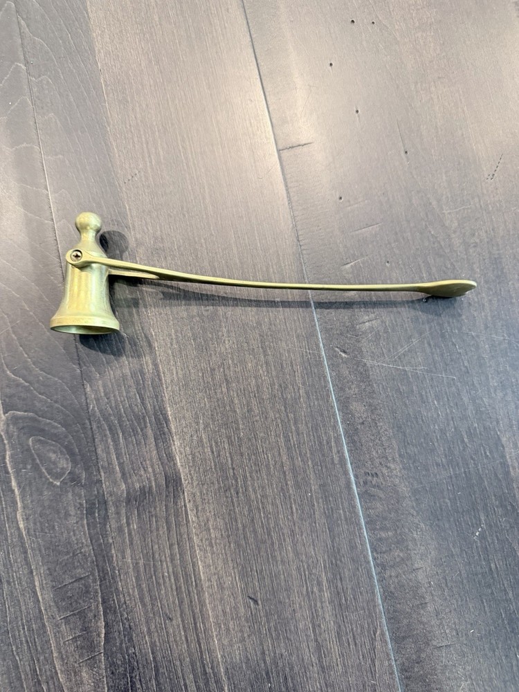 Vintage Brass Candle Snuffer Long Handle Bell Extinguisher Decor