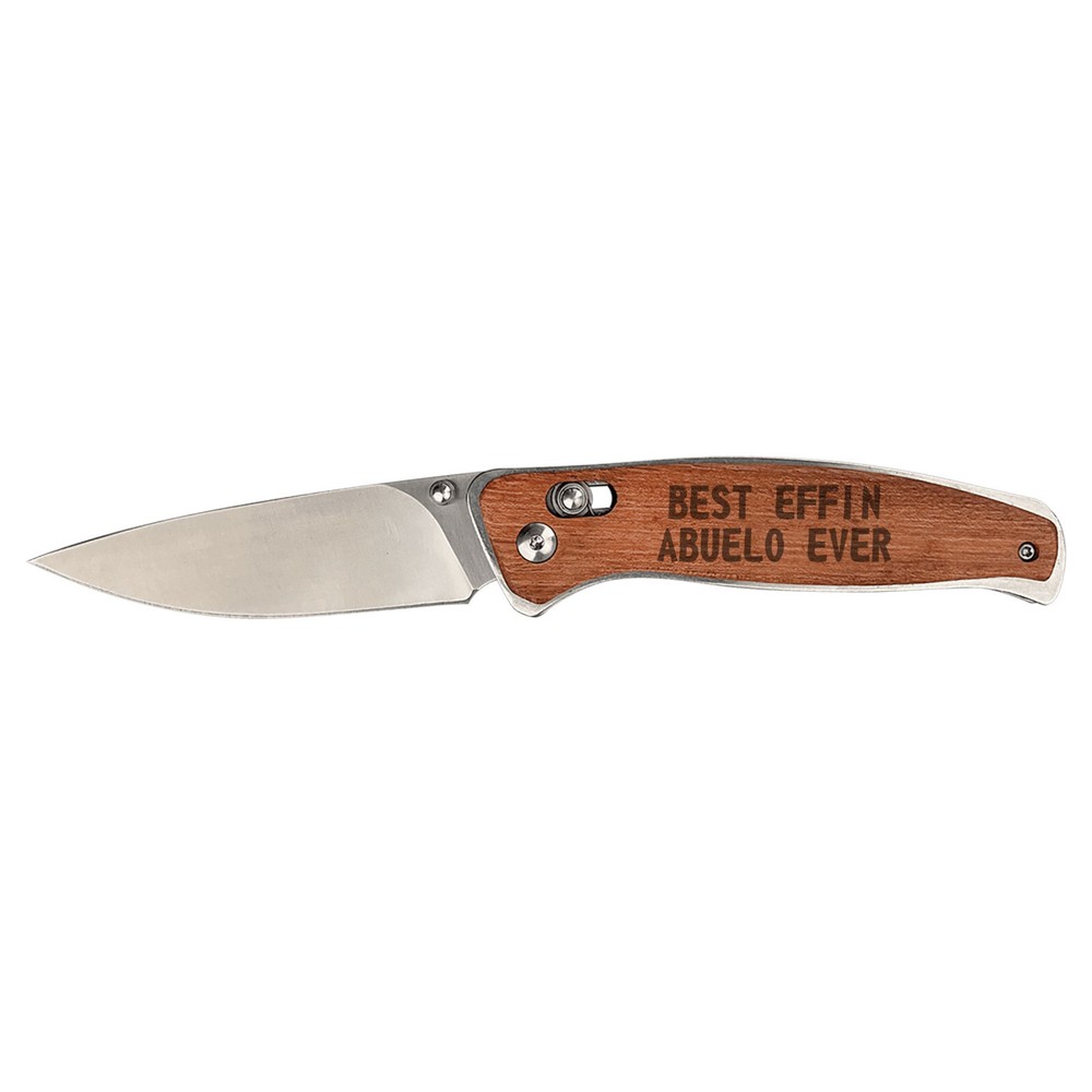 Funny Gifts Engraved Folding Knife Best Effin Abuelo Ever Camping Fishing-image