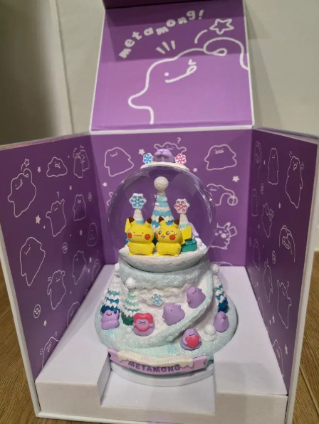Pokemon Ditto Pikachu Snow Globe SnowBall  Unopened Limited Edition Korea Pop-Up