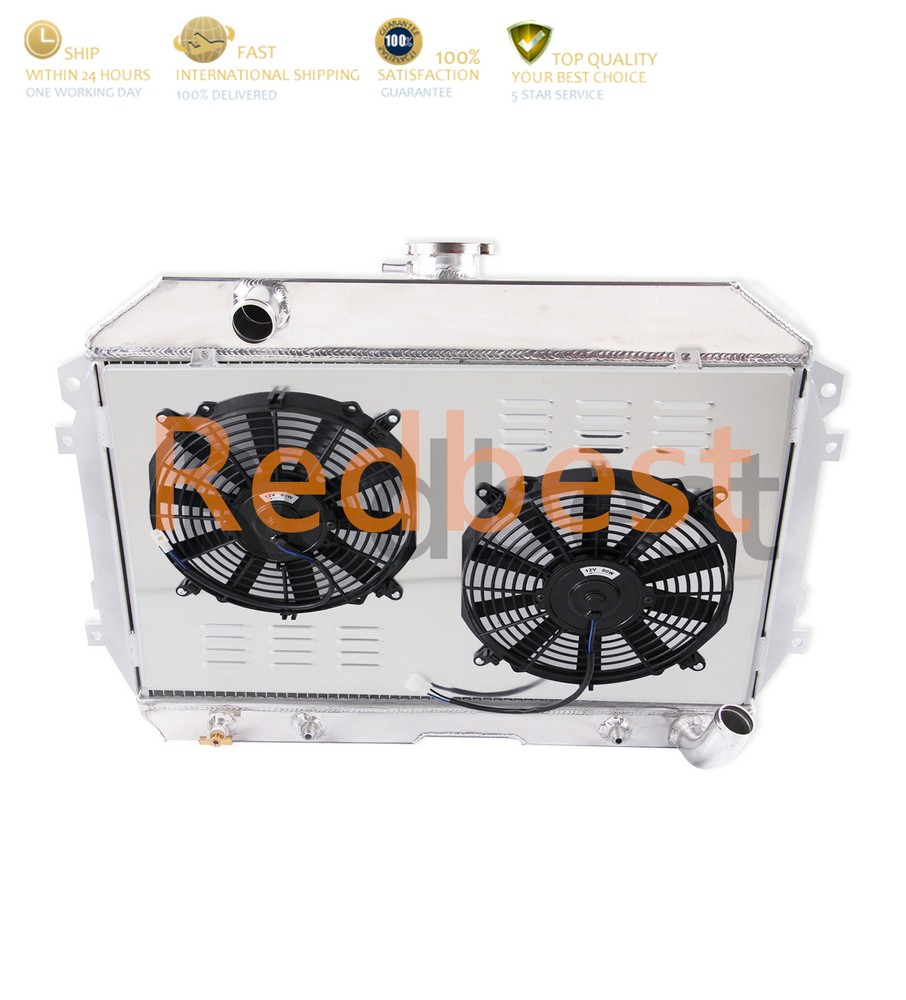CU110 4ROW RADIATOR SHROUD FAN FOR 1970-1975 Nissan Datsun 240Z/260Z 2.4 2.6L L6