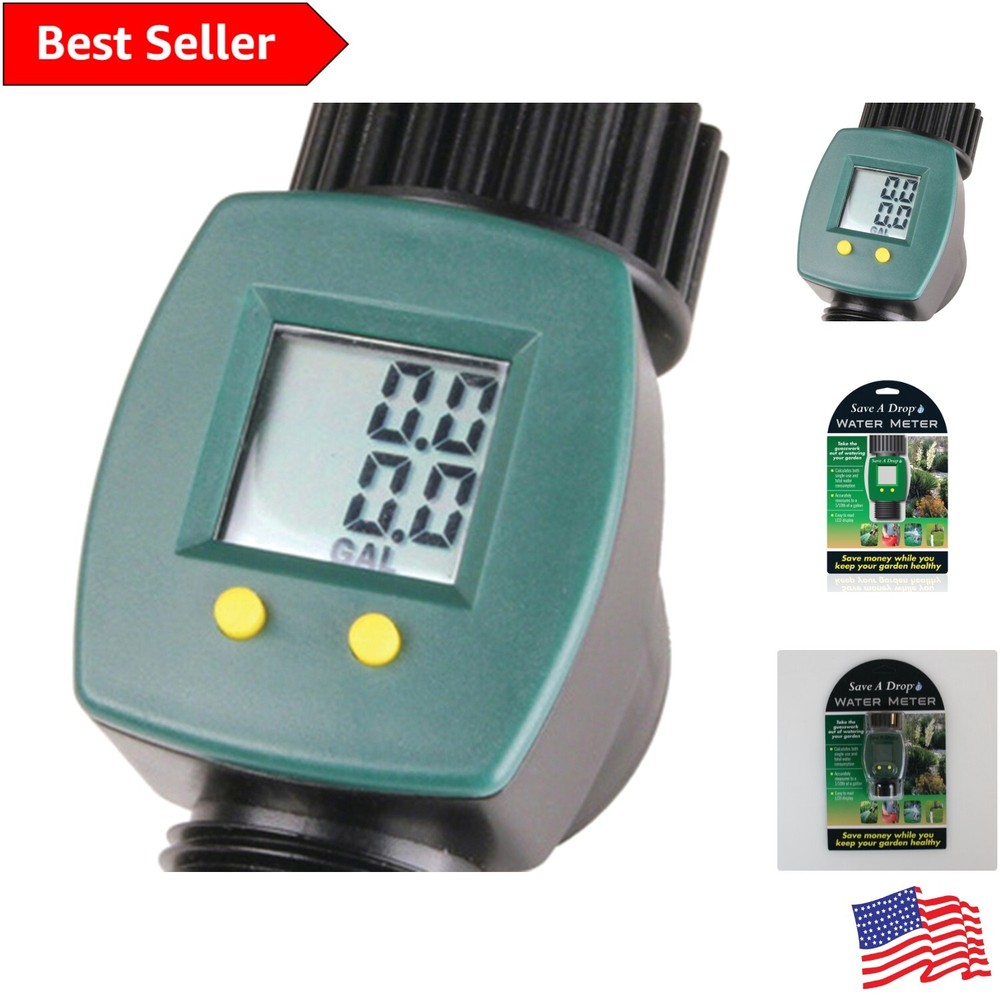 Accurate Water Meter for Garden Hose - Prevent Over-Watering, Save Plants-image