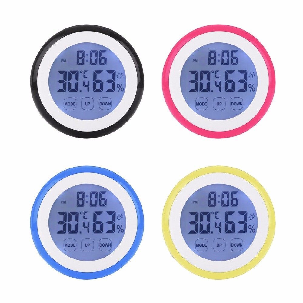 Digital Hygrometer Thermometer Temperature Humidity Indoor LCD Display Clocks