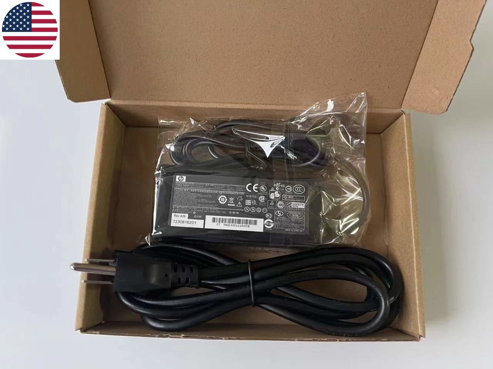 Genuine OEM 65W HP AC Adapter Charger blue tip 19.5V 3.33A Pavilion 710412-001