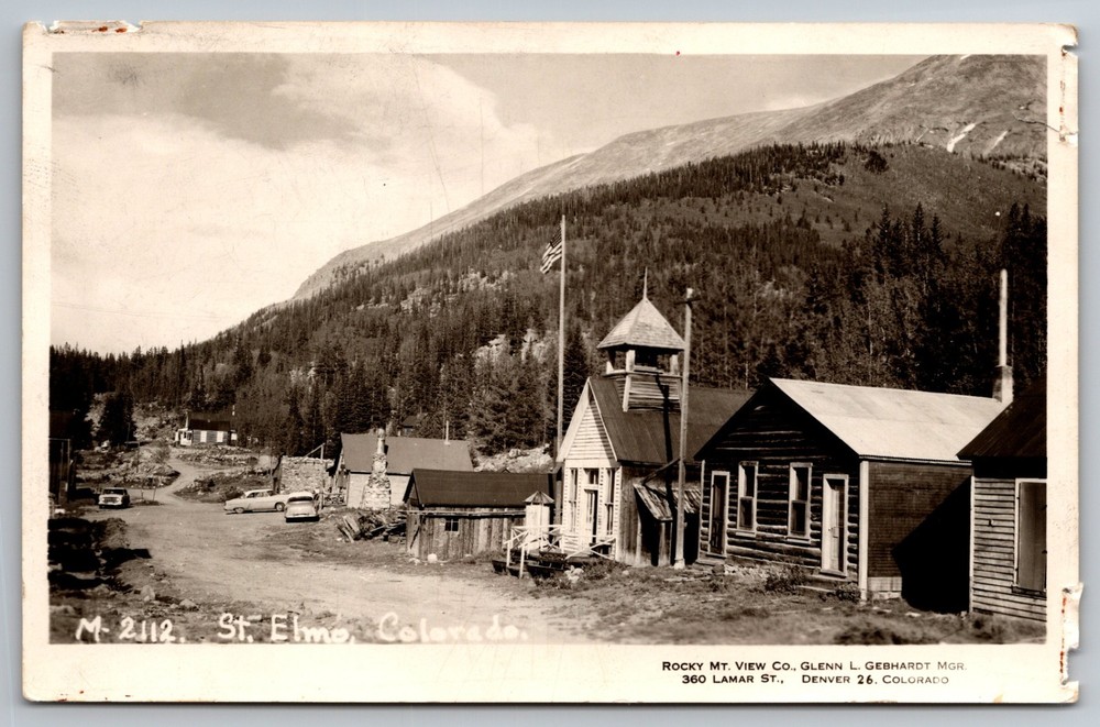 Ghost Town St. Elmo Colorado - Rocky Mt View Company Denver CO RPPC