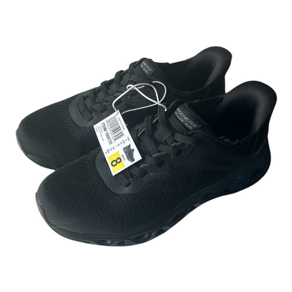 Skechers Men's Hands Free Swift Fit Slip On Memory Foam Shoes Black Size 8