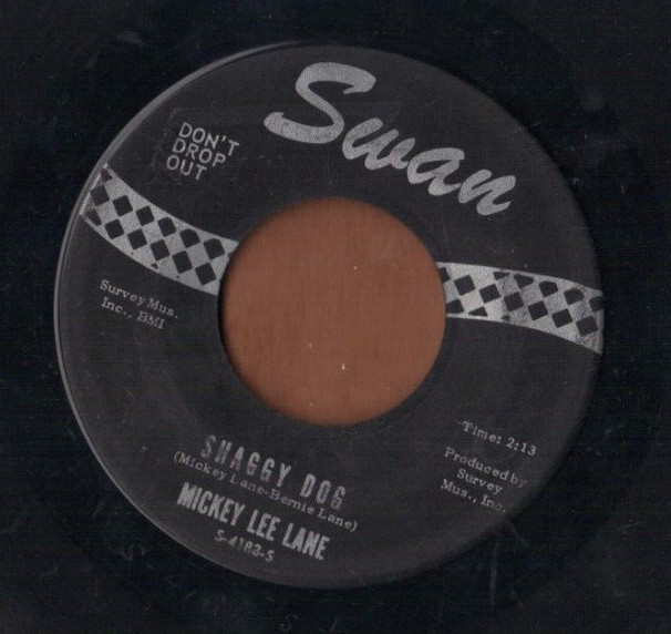 MICKEY LEE LANE - Shaggy Dog + Oo-Oo - SWAN 60s rock 45