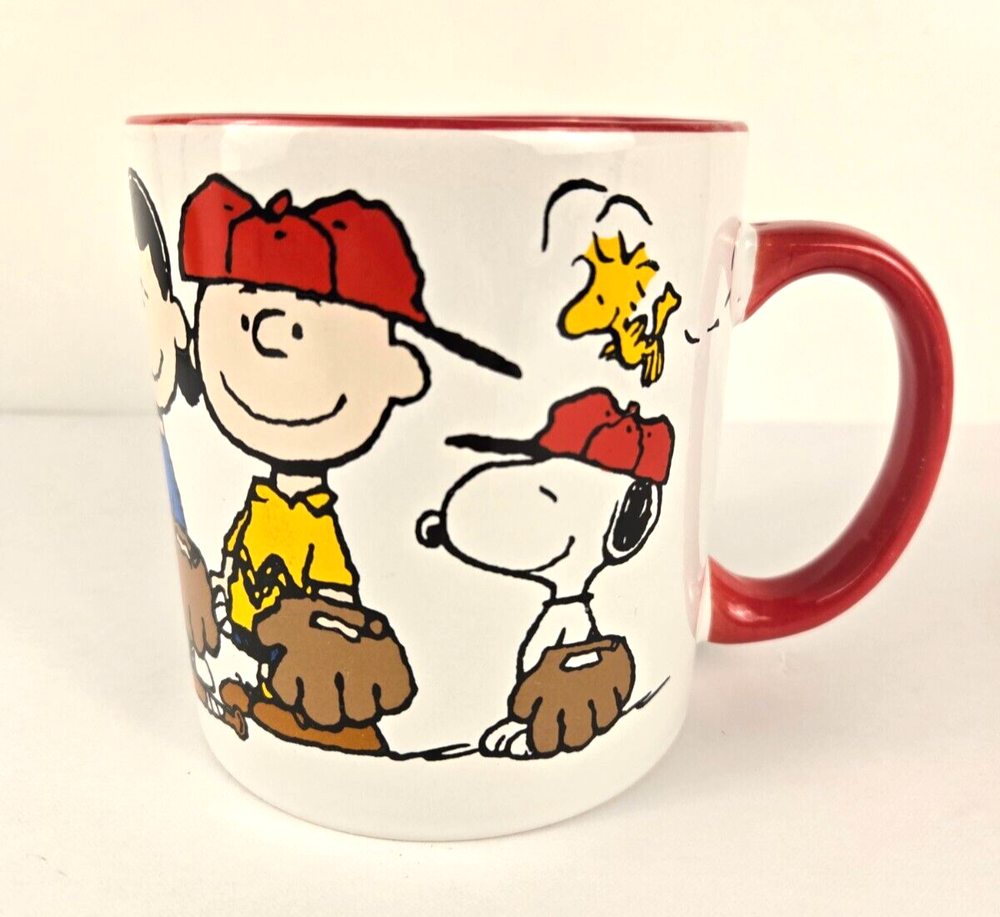 Peanuts Gang Large 20oz Ceramic Coffee Mug Snoopy Charlie Brown