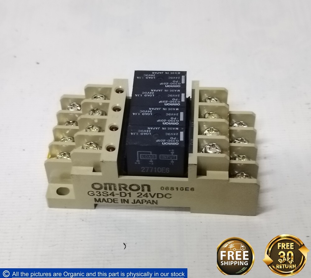 Omron G3SD-Z01P-PD Solid State Relays Ass X4 24VDC 1.1A W/ Terminal SSR G3S4-D1