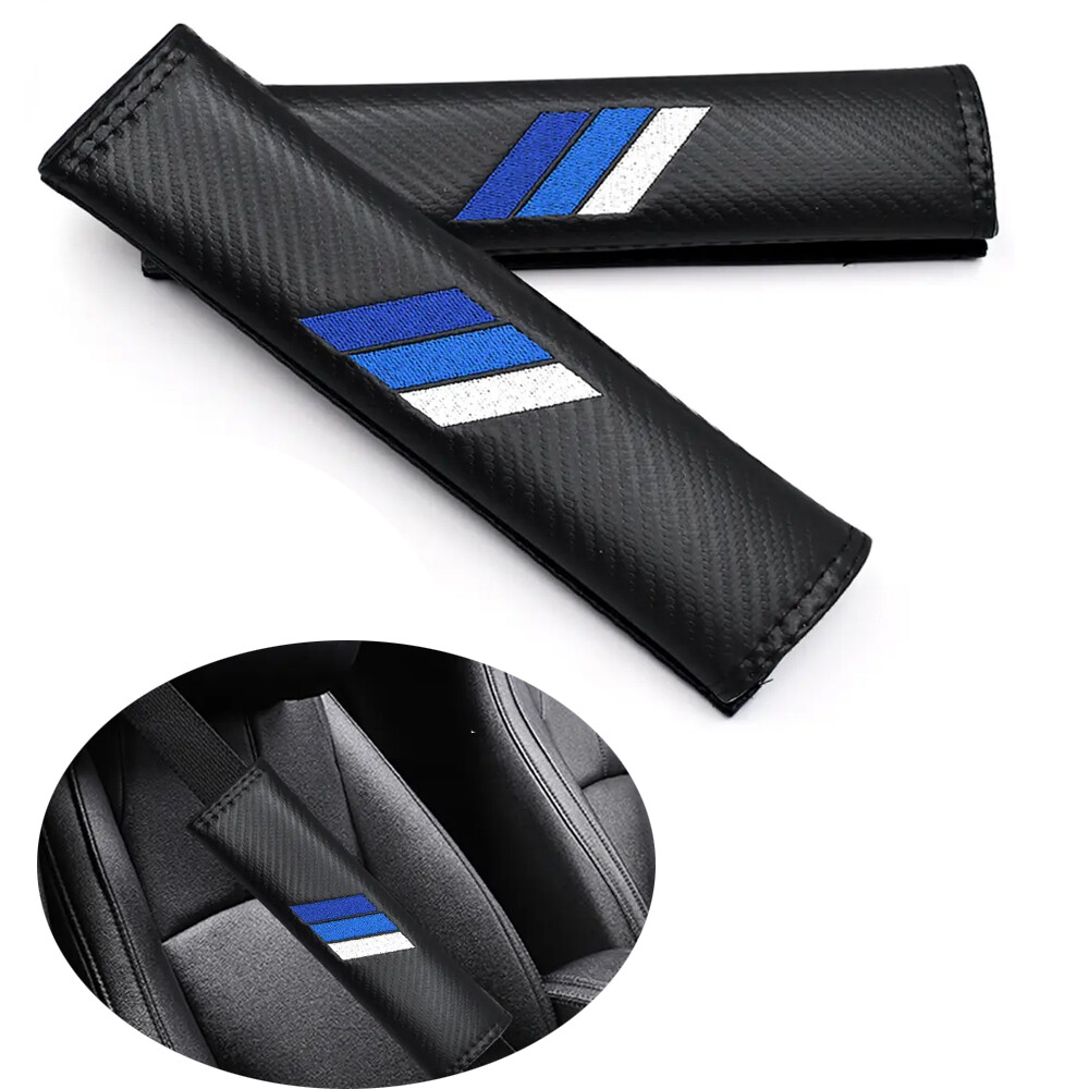 Universal Car Carbon Fiber Safety Seat Belt Shoulder Pad Cushion Protector Cover