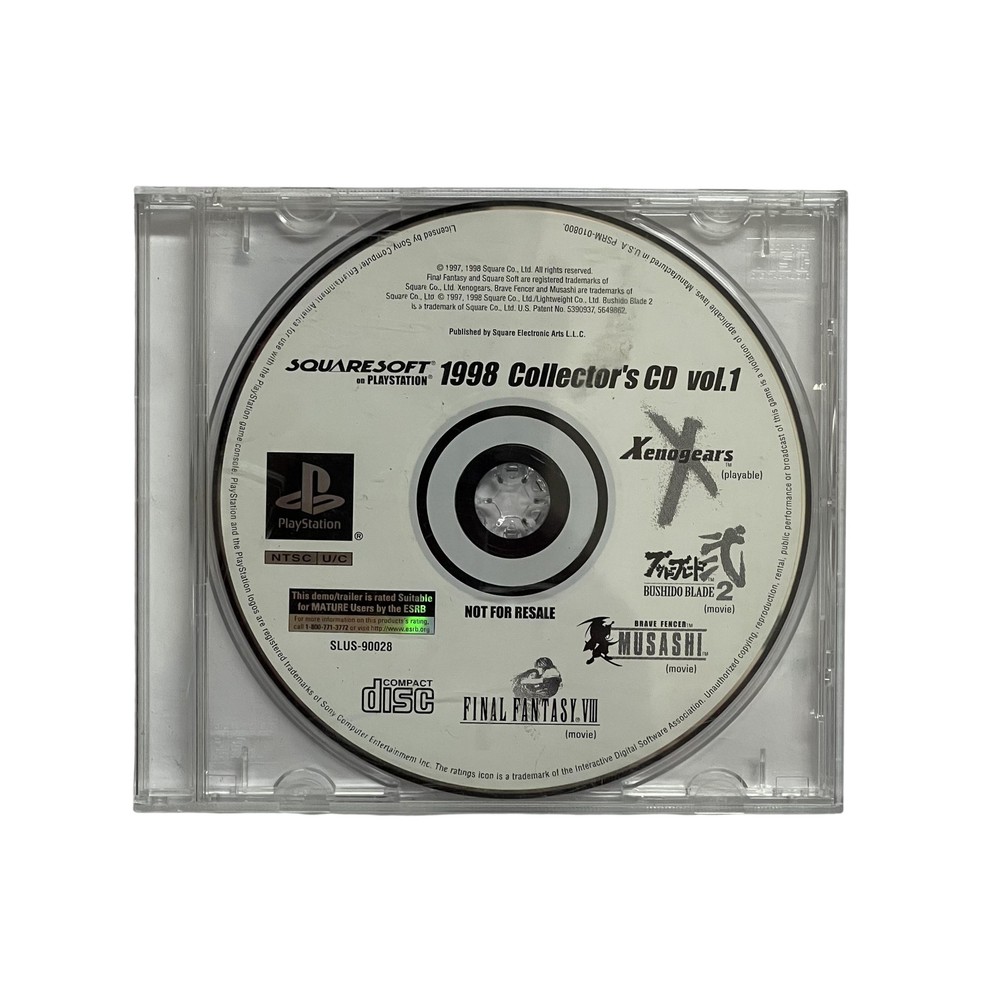 Squaresoft 1998 Collector's CD Vol.1 PlayStation Demo CD Xenogears